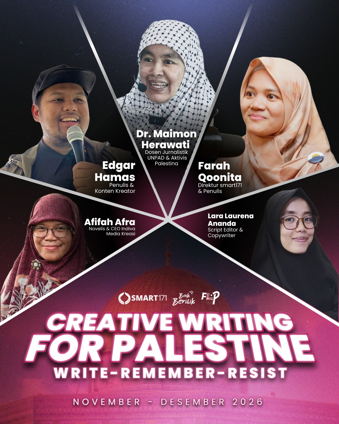 Poster Creative Writing for Palestine